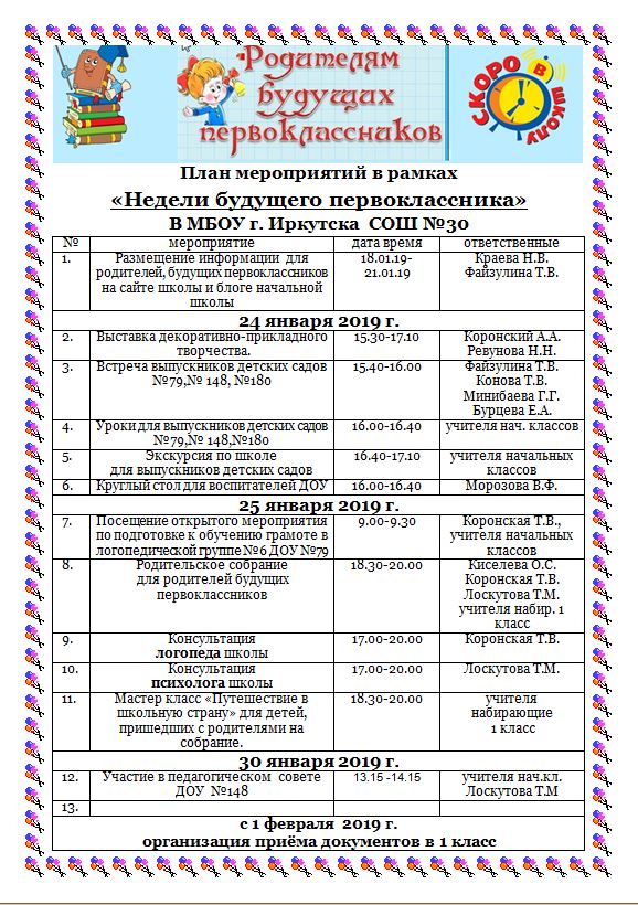 План мероприятий на неделю семьи в детском саду